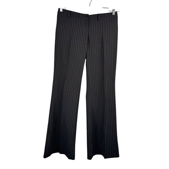 VTG Wet Seal striped flare low rise trouser pants Y2K sz M - Picture 1 of 6